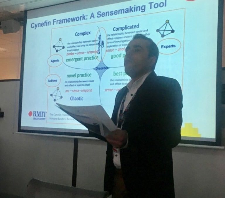 Presenting at the RMIT University, School of Property, Construction and Project Management (PCPM) Seminar, Melbourne, Victoria, Australia, 2019